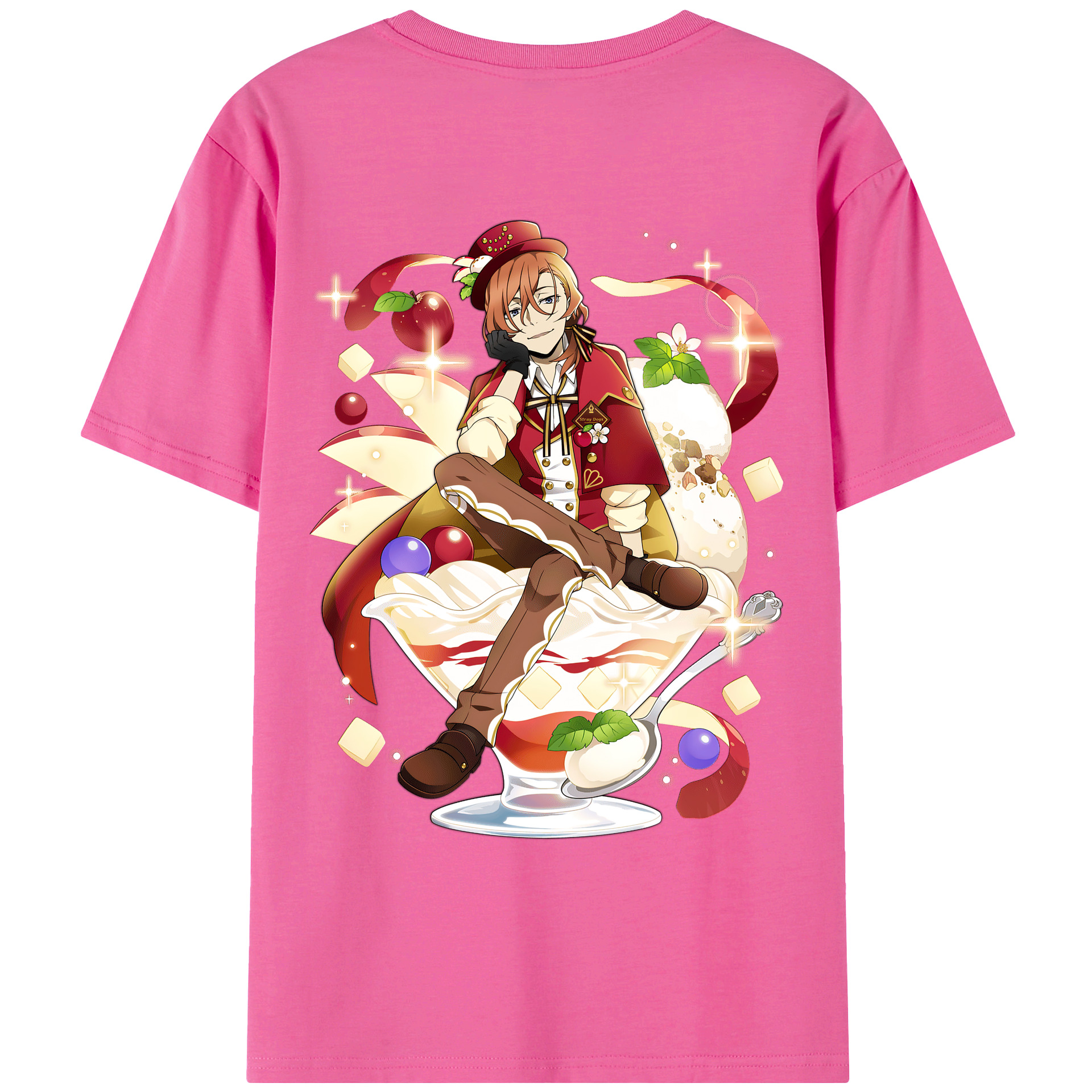 （画像用） 文豪ストレイドッグス Bungo Stray Dogs レディース半袖Tシャツ(バックプリント)
